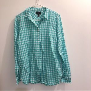 J Crew Boys Long Sleeve Button Up plaid
